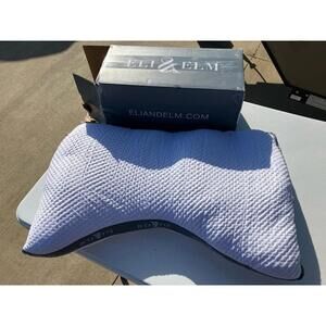 ELI & ELM COTTON SIDE-SLEEPER PILLOW U Shape QUEEN Used W/ Original Box